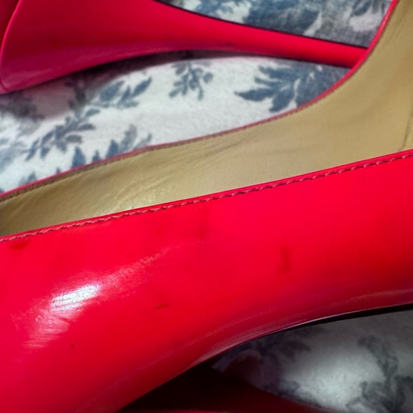 CHRISTIAN LOUBOUTIN
 Leather Pumps - New Watermelon Color - Size 10 1/2 - Picture 7 of 12